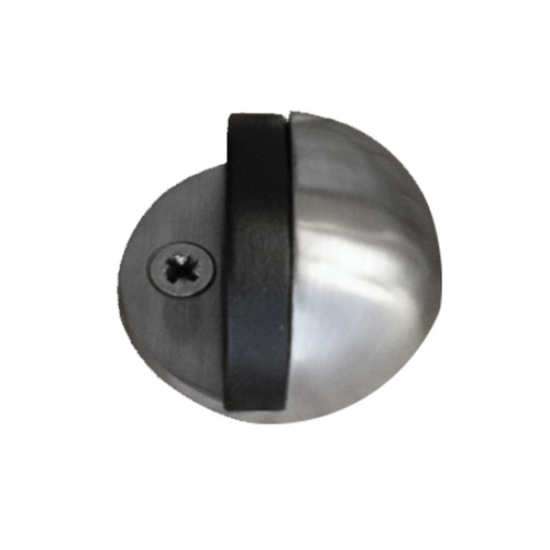 Paquete de 8 topes de puerta cilíndricos de acero inoxidable para piso o  pared con tornillos de altura de 1.8 pulgadas