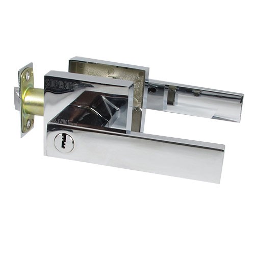 CERRADURA TUBULAR PIATTO RECAMARA CROMO LLAVE MULTIPUNTO - Alis