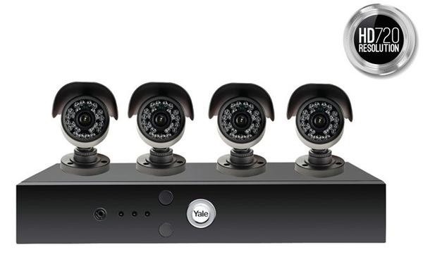 SISTEMA DE VIDEO VIGILANCIA YALE CCTV 8720 4 CAMARAS HD 1TB