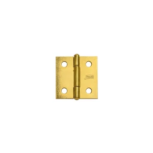BISAGRA 1.5 X 1.5" PHILLIPS 115 PARA MUEBLE PERNO REMACHADO 38MM ACERO PULIDO / LATÓN