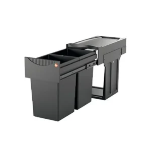 BOTES PARA BASURA PLÁSTICO GRAFITO CORREDIZO HÄFELE 502.70.252