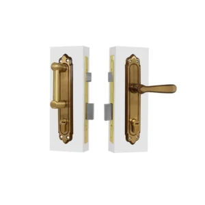 CERRADURA BARROCO T60 / LATON ANTIGUO / IZQUIERDA / DERECHA / TESA