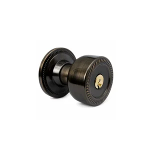 CERRADURA NOBEL / PERILLA / ENTRADA / RECAMARA / BAÑO / LATON ANTIGUO / YALE