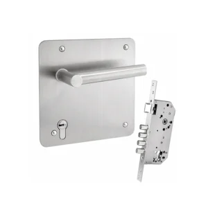 CERRADURA PLACA CUADRADA T60 / MEC. RB100 / ENTRADA / ACERO INOXIDABLE / TESA