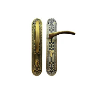 CERRADURA SIRIA CON MECANISMO/ MANIJA Y JALADERA / 430 - 2F8 / LATON ANTIGUO / DERECHA / IZQUIERDA / TOVER (PROMO)