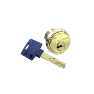 CILINDRO MTL 600 MORTISE / ALTA SEGURIDAD / 1 ⅛ / LATON BRILLANTE / MUL-T-LOCK