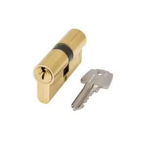 CILINDRO T5 / 5 PERNOS / 60mm / LLAVE-LLAVE / LLAVE-MARIPOSA / LATON / NIQUEL / TESA