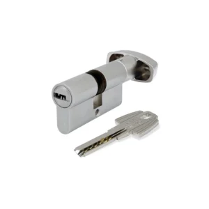 CILINDRO T60 / 60mm / LLAVE-MARIPOSA / NIQUEL SATINADO / TESA