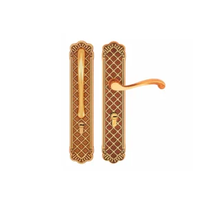 CERRADURA DE MANIJA GRECIA / HERRAJE / MEC. 430 / CIL. 2F8 /  LATON ANTIGUO / LATON BRILLANTE / TOVER (PROMO)
