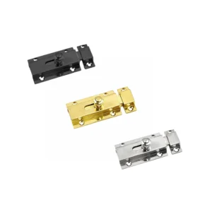 PASADOR DE SEGURIDAD 3004 - 60 / LATON BRILLANTE / NEGRO MATE / CROMO