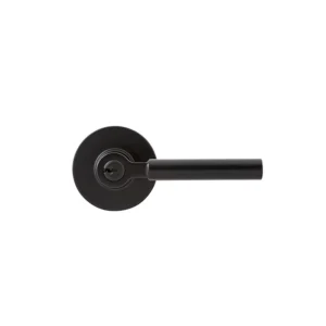 MANIJA RIMINI /ENTRADA-RECAMARA / NEGRO MATE / KWIKSET