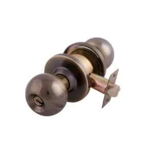CERRADURA DELUXE ESFERA / RECAMARA / ENTRADA /  LATON ANTIGUO / LATON BRILLANTE / ACERO INOX. / DEXTER - HAND HOME
