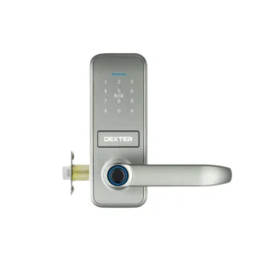 CERRADURA DIGITAL SMART P130 TUB. BLUETOOTH NIQUEL SATINADO / WIFI NEGRO / DEXTER - HANDY HOME