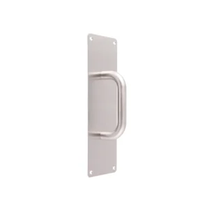 PLACA DE ACERO INOXIDABLE NEGRO MATE 30 X 10 CM / DE EMPUJE / CON JALADERA / DEXTER - HANDY HOME
