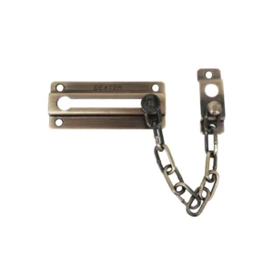 CADENA SEGURIDAD PASADOR / LATON BRILLANTE / LATON ANTIGUO / NIQUEL SATINADO / DEXTER -  HANDY HOME