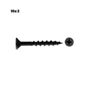 100 TORNILLOS VEKER CON PLANA PH / 10 x 2 / 10 x 2 ½ / NEGRO / DEXTER - HANDY HOME