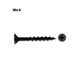 100 TORNILLOS VEKER CON PLANA PH / 10 x 4 / NEGRO / DEXTER - HANDY HOME