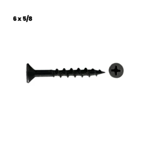 100 TORNILLOS VEKER CON PLANA PH / 6 x ⅝ / NEGRO / DEXTER - HANDY HOME