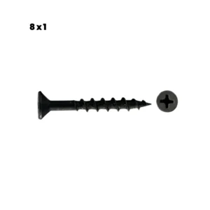 100 TORNILLOS VEKER CON PLANA PH / 8 x 1 / 8 x 1 ½ / 8 x 1 ¼ / NEGRO / DEXTER - HANDY HOME