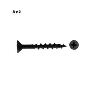 100 TORNILLOS VEKER CON PLANA PH / 8 x 2 / 8 x 2 ½ / NEGRO / DEXTER - HANDY HOME