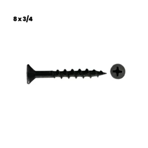 100 TORNILLOS VEKER CON PLANA PH / 6 x ¾ / NEGRO / DEXTER - HANDY HOME