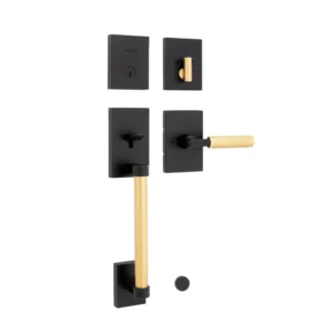 CERRADURA GATILLO PRAVA / LLAVE-MARIPOSA / NEGRO-DORADO / KWIKSET