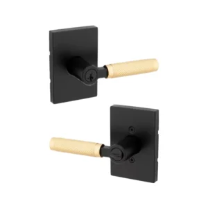 CERRADURA MANIJA PRAVA / BAÑO Y RECAMARA / NEGRO-DORADO / KWIKSET
