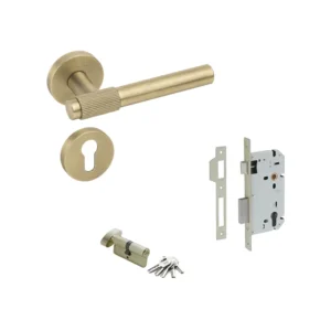 MANIJA KIT QX-2035-OR / MECANISMO / CILINDRO / ENTRADA / RECAMARA / BAÑO / ACABADOS VARIOS / QUBA