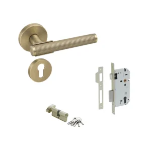 MANIJA KIT QX-2037-OR /MECANISMO / CILINDRO / ENTRADA / RECAMARA / BAÑO / ACABADOS VARIOS / QUBA