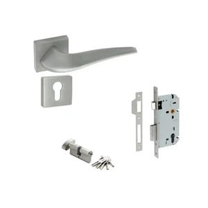 MANIJA KIT QP-3013-OR /MECANISMO Q100 /CILINDRO /SATINADO /ENTRADA /RECAMARA /BAÑO /QUBA