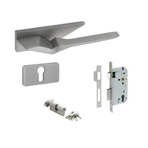 MANIJA KIT QX-2028-OR /MECANISMO Q100 /CILINDRO /SATINADO /ENTRADA /RECAMARA /BAÑO /QUBA