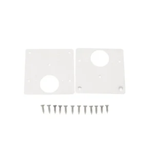 PLACA REPARACION / PARA BISAGRA BIDIMENSIONAL / BLANCO / 2 PZAS