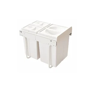 BOTE DE BASURA / 3 PZS / 480X330X400 / BLANCO / DTHS - HERRASA