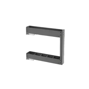 ORGANIZADOR EXTRAIBLE / CIERRE SUAVE / SLIM GRAY IRON / 150mm 102x496x484 /  200mm 152x496x484 / DHTS-HERRASA