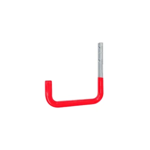 GANCHO DE ACERO GALVANIZADO RECUBRIMIENTO DE GOMA ROJO 250X300MM