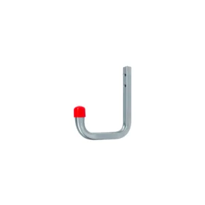 GANCHO DE PARED ACERO GALVANIZADO RECUBRIMIENTO DE GOMA ROJA 115X150MM